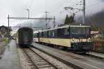 MOB: Zugskreuzung in Montbovon am 9.