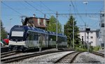 In Chernex warten die Be 4/4 9202 und ABe 4/4 9302 der Serie 9000  Alpina  auf neuen Aufgaben.