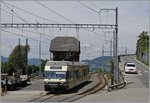 Ein MVR  Be 2/6 als MOB Regionalzug 2333 Les Avants - Montreux beim Halt in Chamby.