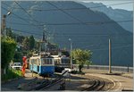 Auf der Fahrt von Montreux zu den Rochers des Naye trifft man immer wieder auf die  Bhe 2/4, doch meist sind sie abgebügelt...