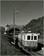Restaurierter ASD BCFe 4/4 N° 1 bei Vers l'Eglise.