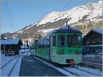 Vom einem ASD BDe 4/4 geführt verlässt der ex BTL Bt 431 Les Diablerets in Richtung Le Sépey.