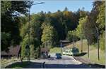 Der TPC BVB Beh 4/8 N° 92 ist kurz vor La Barboleuse auf dem Weg nach Villars s/O.