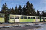 Im Zugverband von BDeh 4/4 83 f�hrt der (Ultraleicht-) Wagen B 66 aus dem Jahr 1983 von den Herstellern ACMV/SIG/BBC mit.