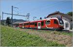 Der NStCM ABe 4/8 407-408 wartet als Regionalzug 127 in La Cure auf die Abfahrt nach Nyon. Bis im September 1958 führte die Strecke weiter bis Morez, das dazugehörige  M  ist heute noch im Namen der Bahn zu finden. 

10. August 2021
