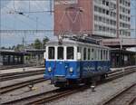 Das Blaue Bähnli VBW BDe 4/4 36 auf der falschen Strecke nach Worb.