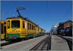 Der WAB BDeh 4/4 124 auf der Kleinen Scheidegg.