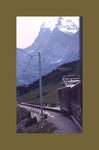 Lok 60 fährt in den steilsten Abschnitt unterhalb Alpiglen ein.