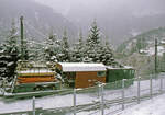  Aus dem Leben der Wengernalpbahn Lok 54 : Noch eine Aufnahme auf der hier als Wartegleis genutzen alten Linie nach Lauterbrunnen.