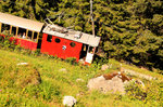 Schynige Platte Bahn: Lok 18 rattert nach Breitlauenen hinauf.