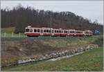 Auch bei Lampenberg-Ramlinsburg verläuft die WB meist neben der Strasse, doch das hier etwas weitere Tal ermöglichte doch ein paar  Landschaft -Bilder der Waldenburger Bahn.