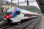 Am trüben Morgen von 29 Mai 2022 verlässt 524 314 Bellinzona.
