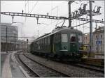 Der RBe 4/4 in seiner gr�nen Ursprungslackierung in Lausanne.