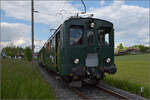 150 Jahre Emmentalbahn. 

BDe 2/4 240 auf dem Weg zum Scheitelpunkt der RSHB-Strecke. Weier i.E., Mai 2025.